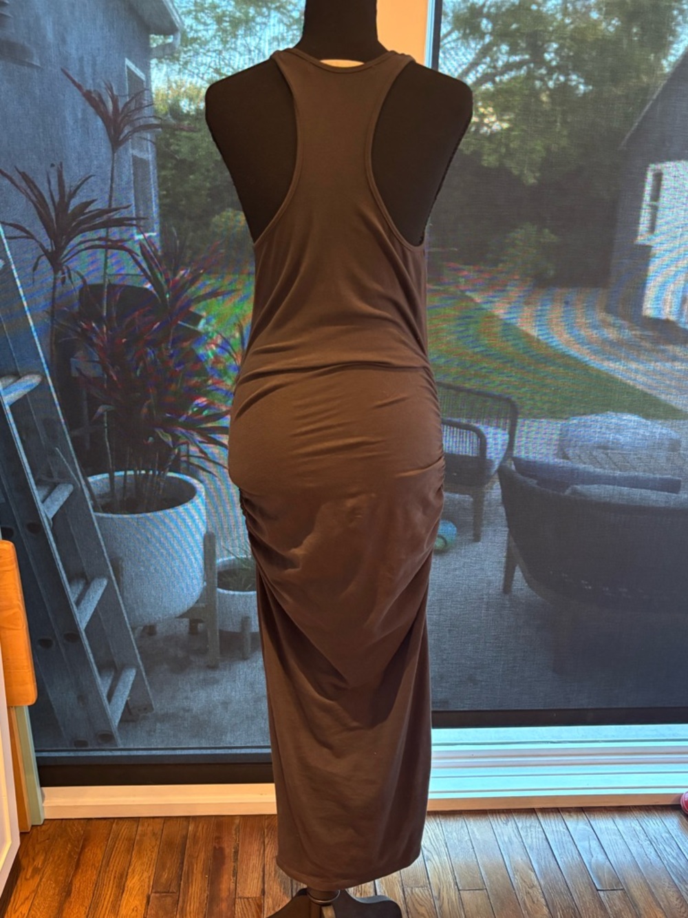 Michael Stars Brown Racerback Maxi Dress